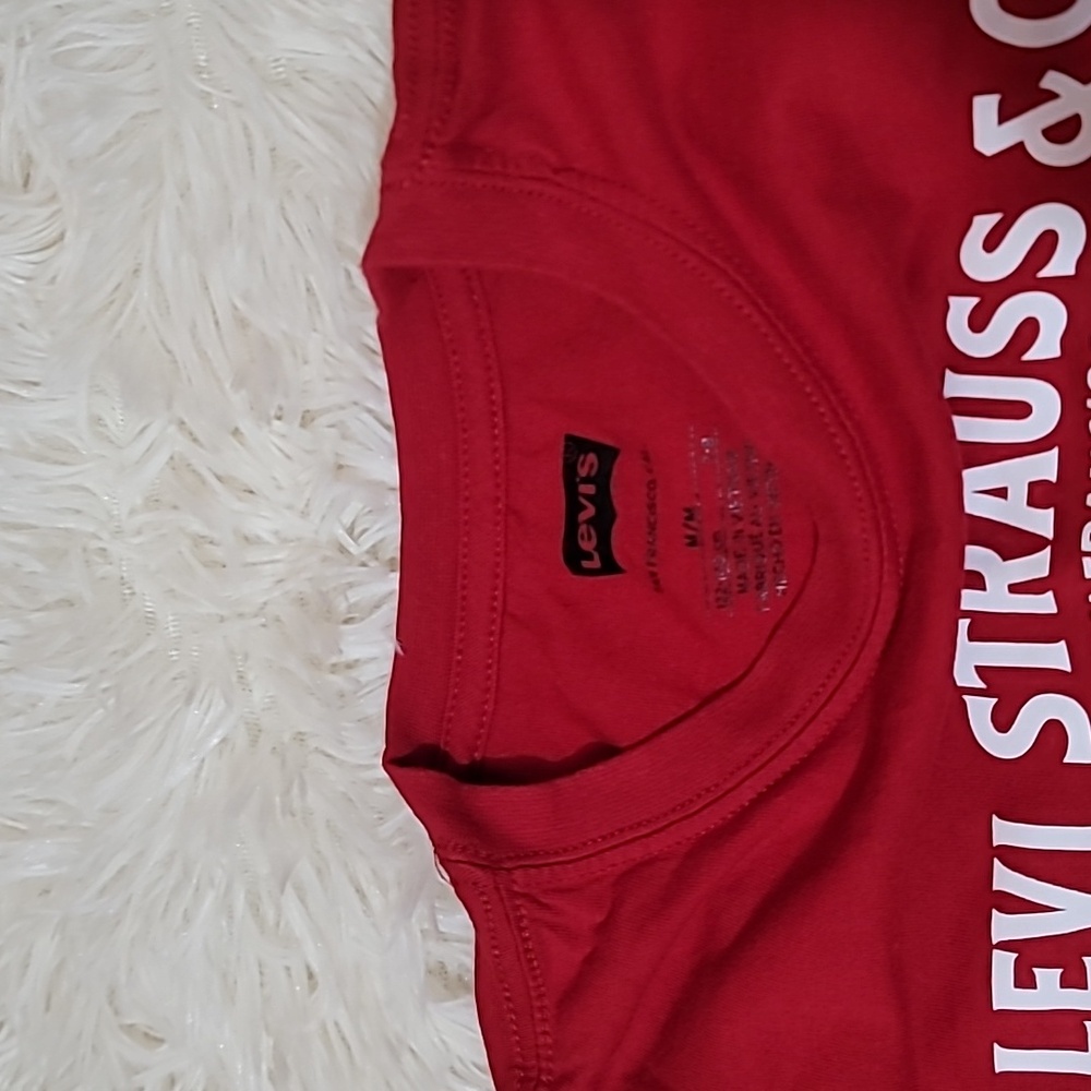 Levi's, Kid's, Boy's, Unisex, T-shirt, Red, Size Medium - Picture 3 of 7